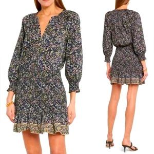 Veronica Beard Karlina Paisley Cotton Mini Dress, Size 8